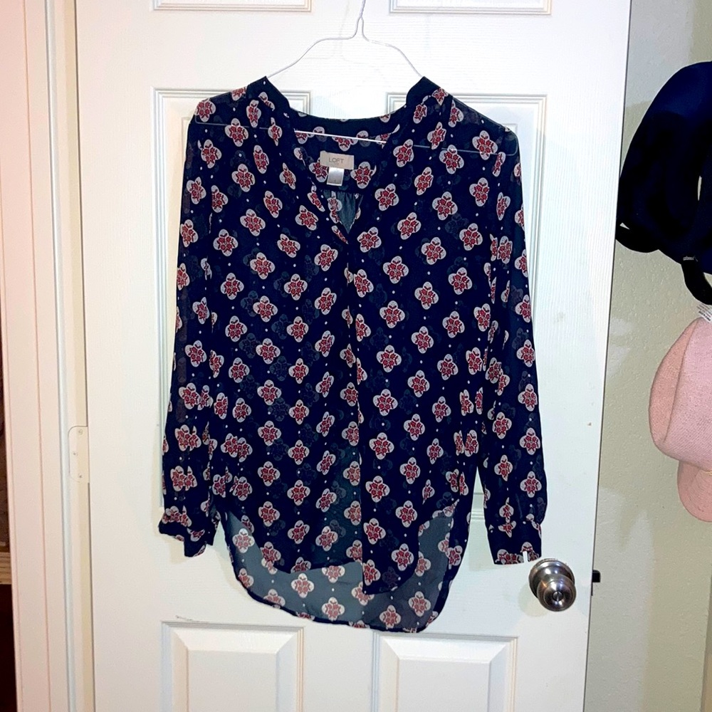 LOFT long-sleeve blouse